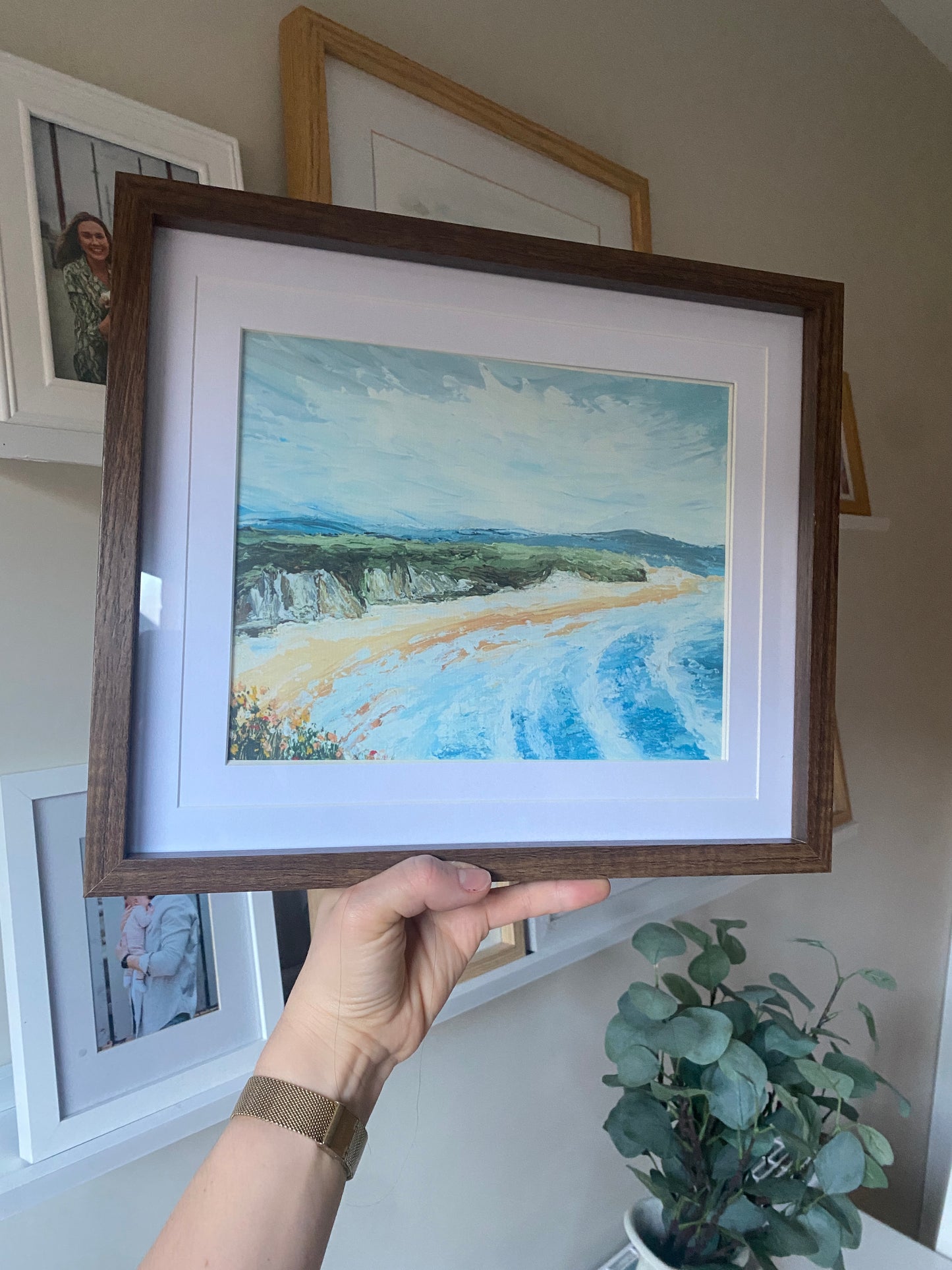 Framed ‘Whiterocks Beach’ Limited Edition Print (Dark Oak)