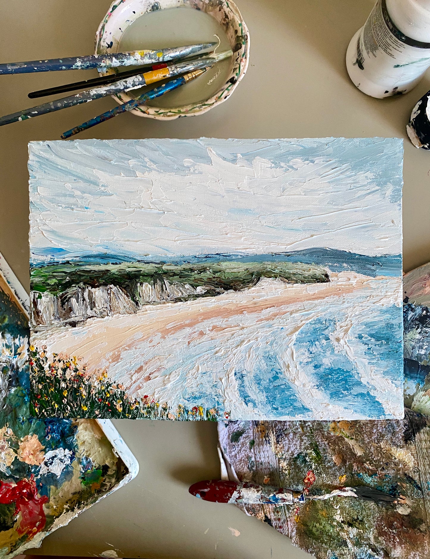 'Whiterocks Beach' Acrylic Painting